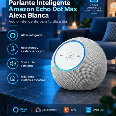 Parlante Inteligente Amazon Echo Dot Max Blanca