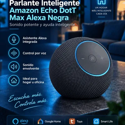 Parlante Inteligente Amazon Echo Dot Max Negra