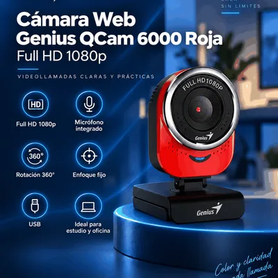Cámara Web Genius QCam 6000 Full HD 1080p