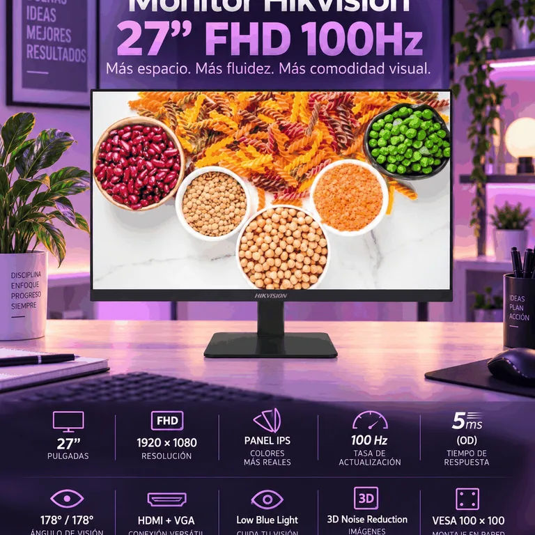 Monitor Hikvision 27" FHD 100Hz