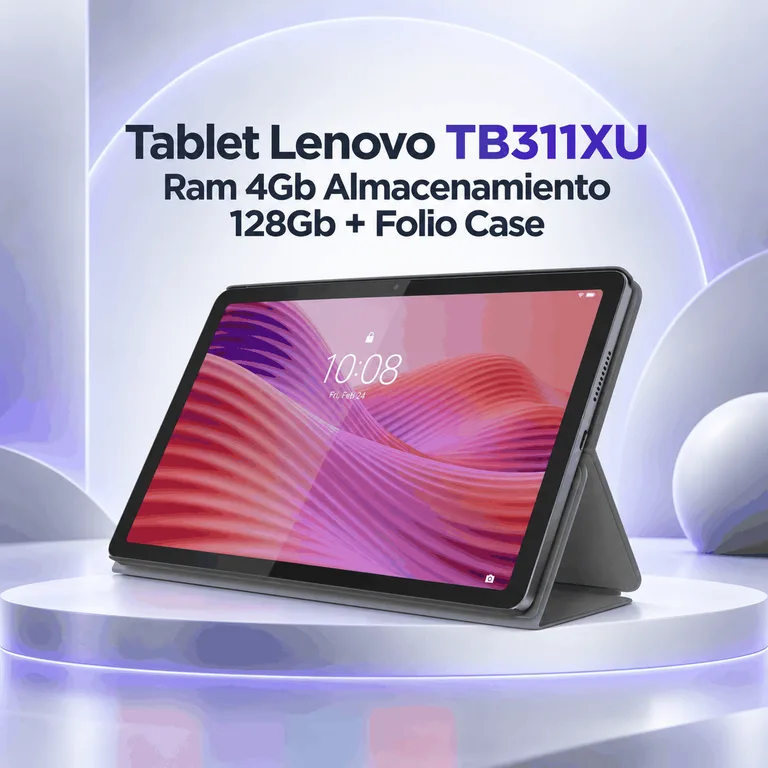 Tablet Lenovo TB311XU 4GB + 128GB con Folio Case