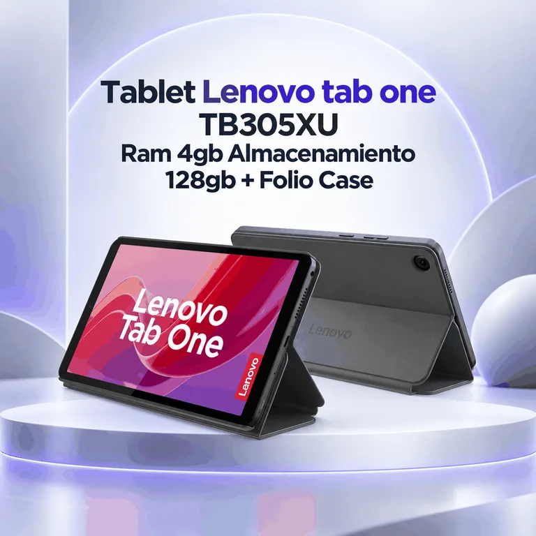 Tablet Lenovo Tab One TB305XU 4GB + 128GB con Folio Case
