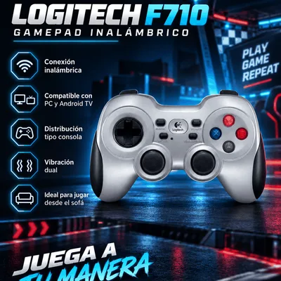Control Gamepad Inalámbrico Logitech F710