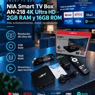 NIA Smart TV Box AN-218 4K Ultra HD