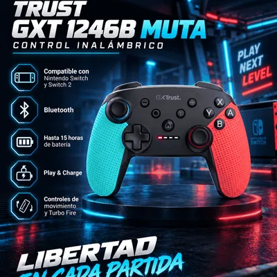 Control Gamer Trust GXT1246B Muta Inalámbrico