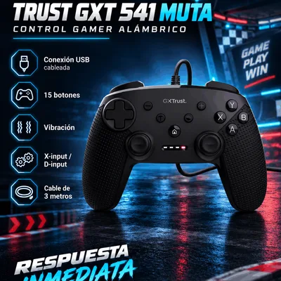 Control Gamer Trust GXT541 Muta Alámbrico