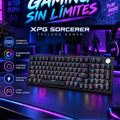 Teclado Gamer XPG Sorcerer Negro