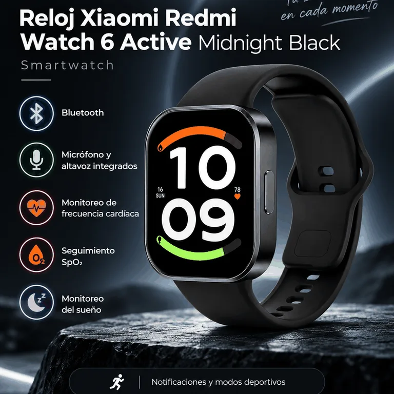 Reloj Xiaomi Redmi Watch 6 Active Midnight Black